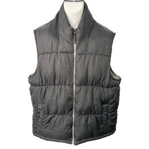 Old Navy Full Zip Insulated Vest Puffer Black Warm‎ size XL